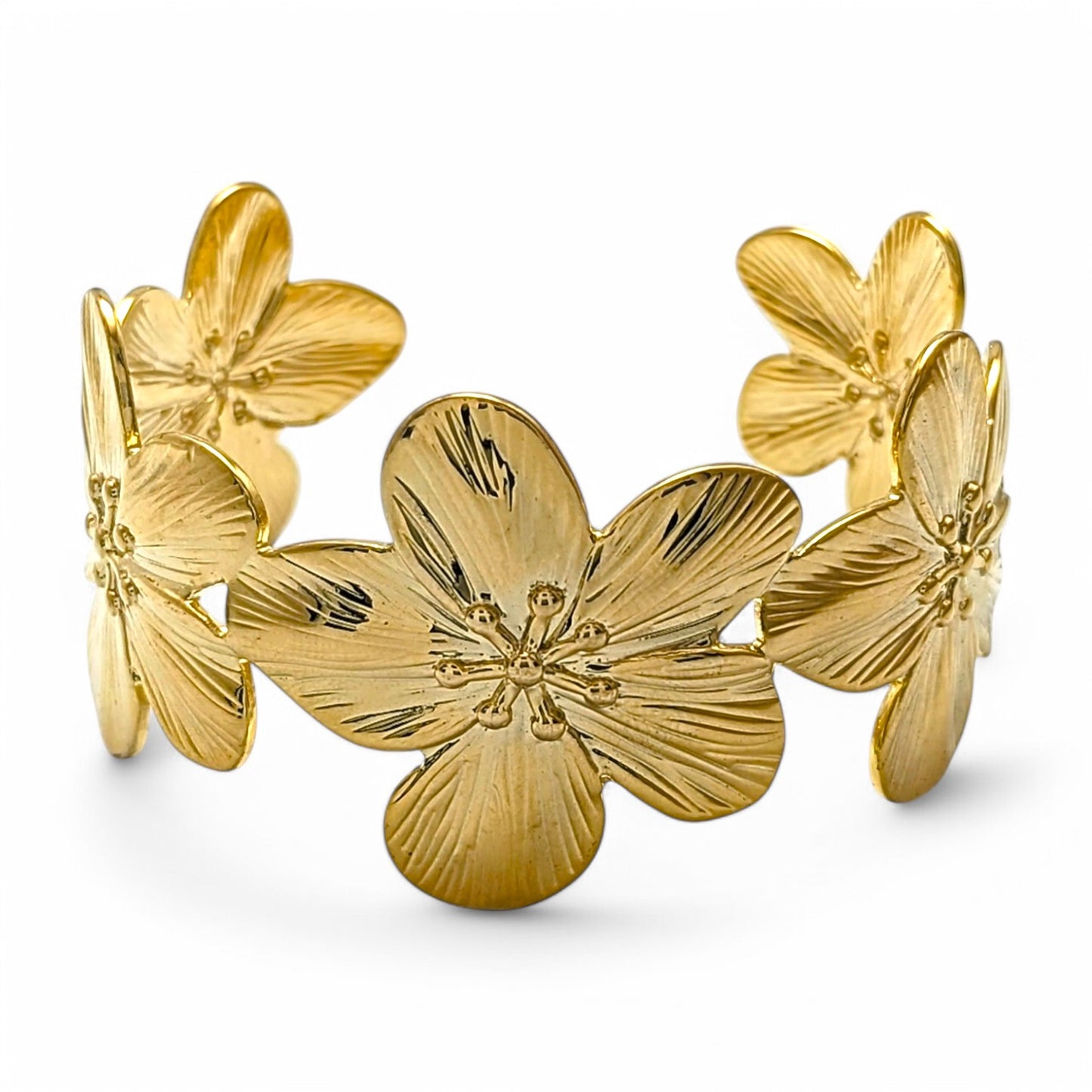 Floral Cuff Bracelet