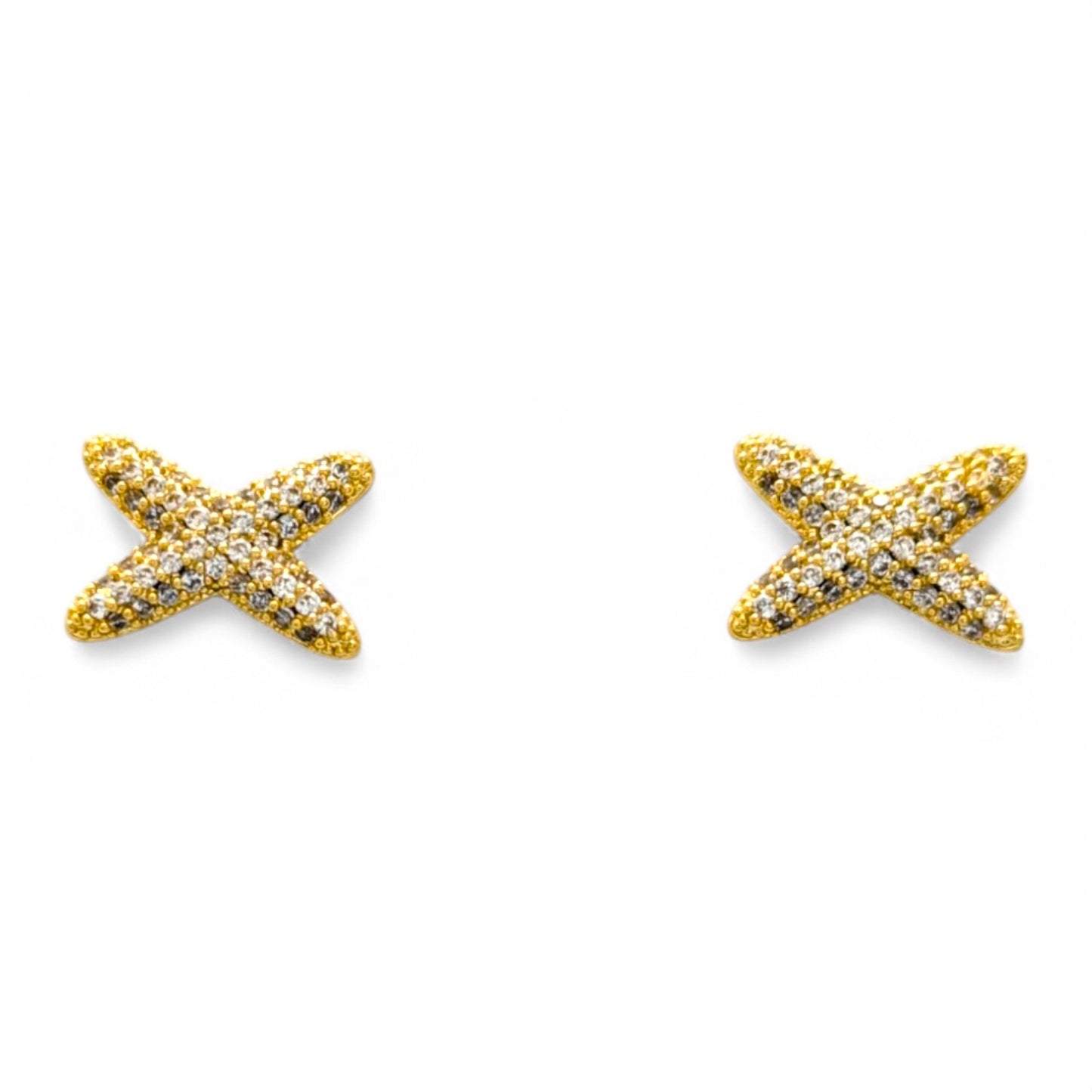 X-Shaped Stud Earrings