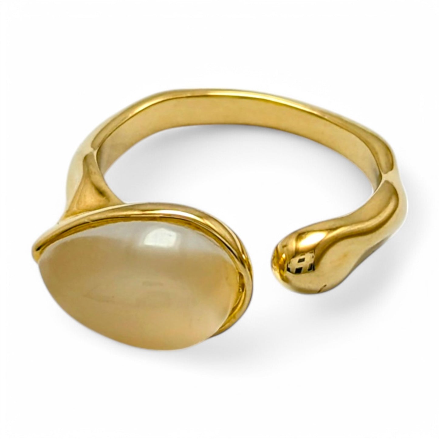 Moonstone Adjustable Ring