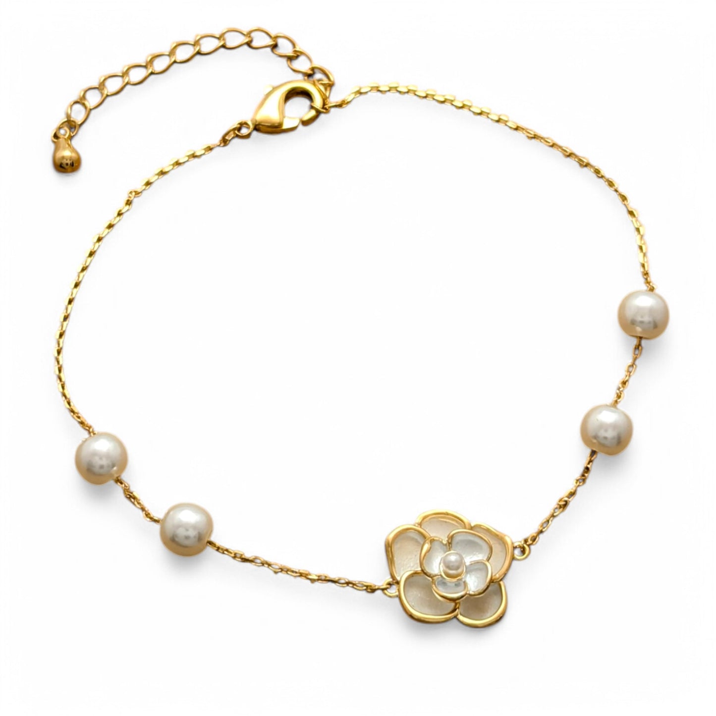 Floral Pearl Bracelet