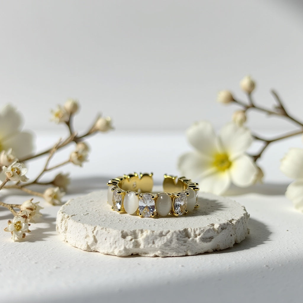 Luxe Gold-Plated Eternity Ring