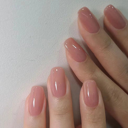 Nude Pink Natural Look Nails