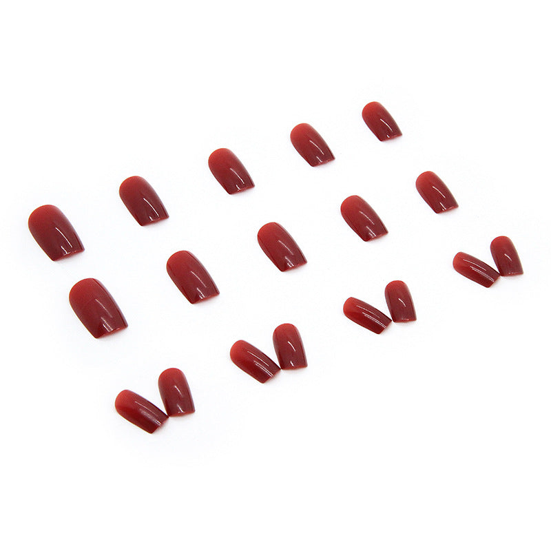 Classic Red Glossy Nails