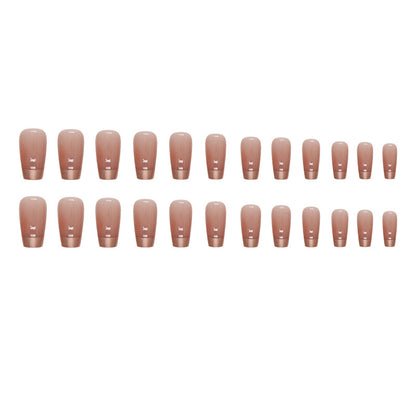 Rose Gold French Tip Nails