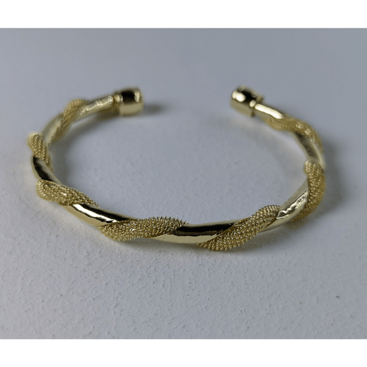 Dual-texture Twisted Pattern Bracelet