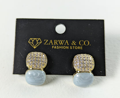 Stylish Dual-Tone Earrings