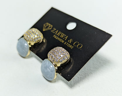 Stylish Dual-Tone Earrings