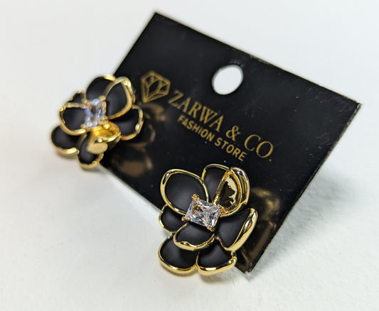 Elegant Flower Design Earrings