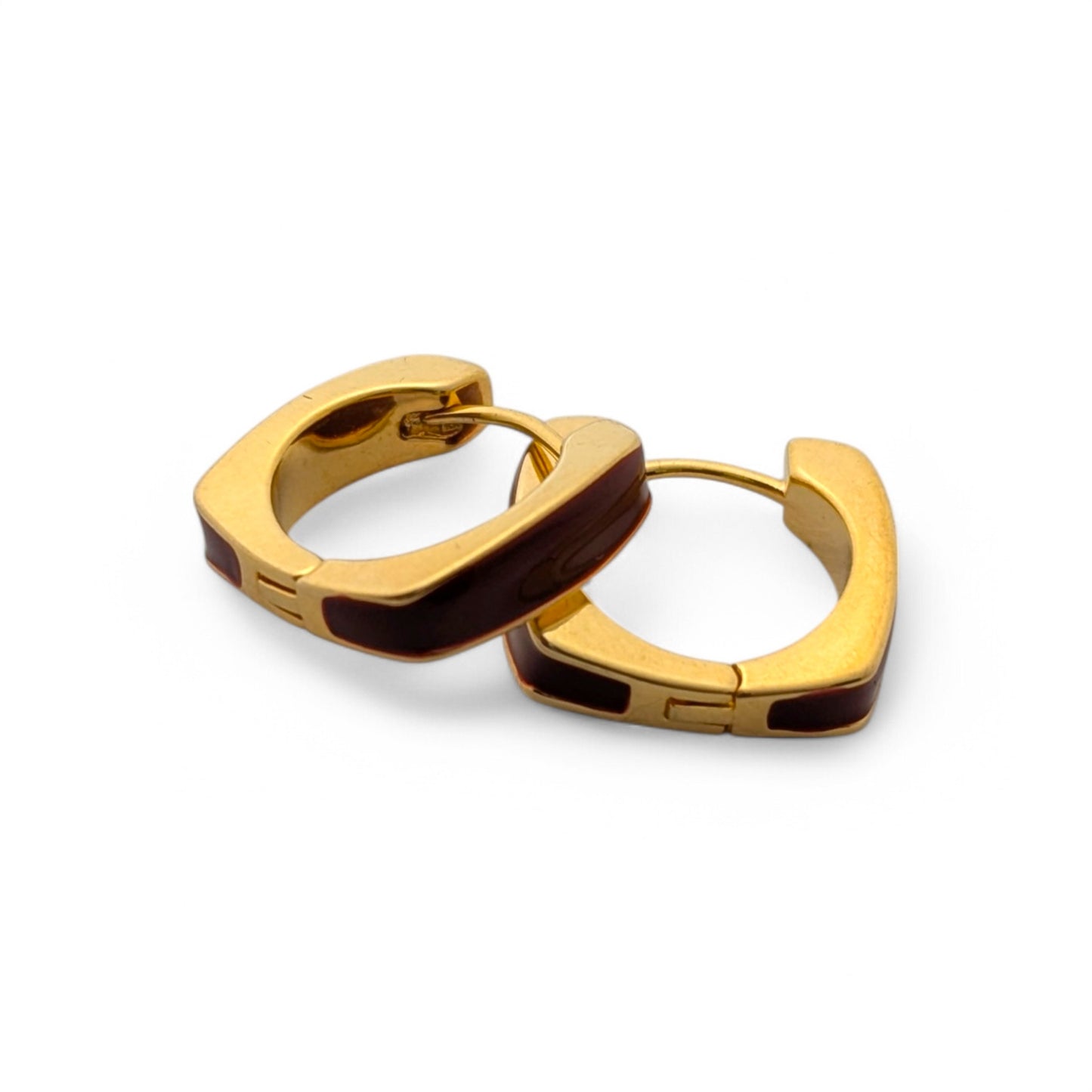 Geometric Enamel Earrings