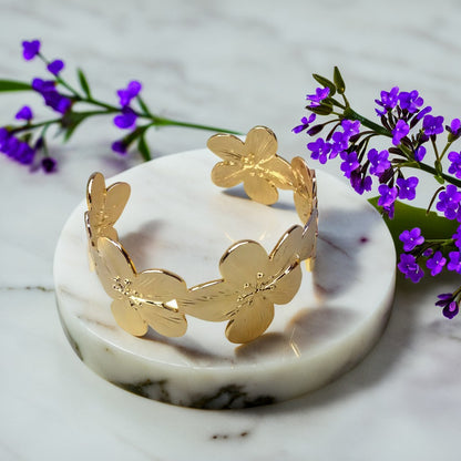 Floral Cuff Bracelet